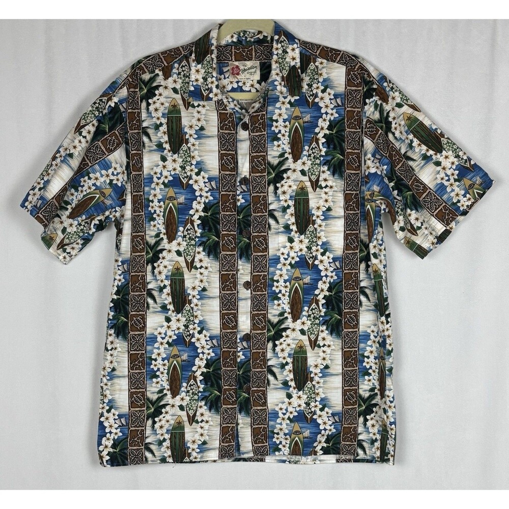 Hilo Hattie Men’s Size Medium The Hawaiian Original Button Up Shirt